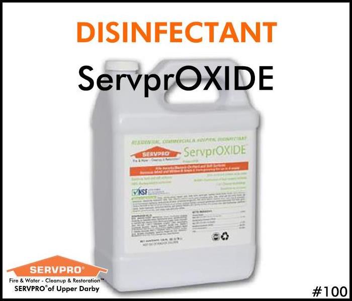 SERVPRO’s proprietary disinfectant, ServprOXIDE