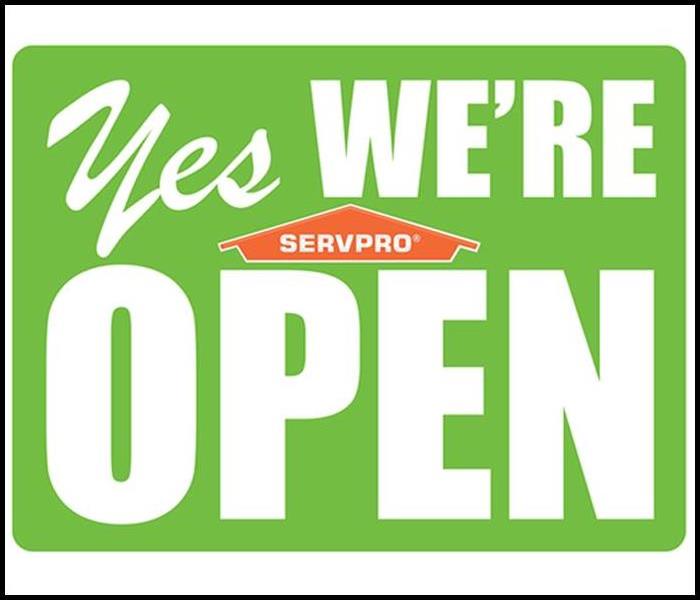 Yes, We're Open Sign